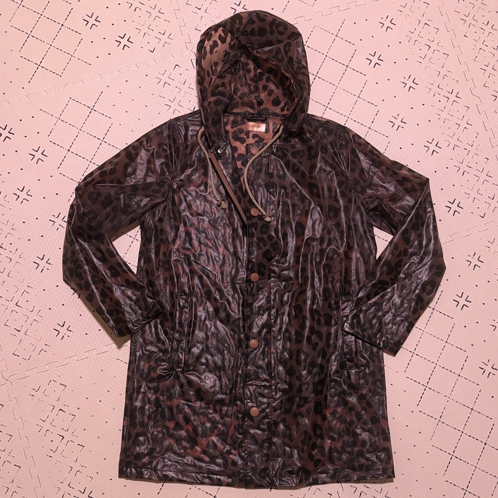 Mother leopard rain coat/ jacket